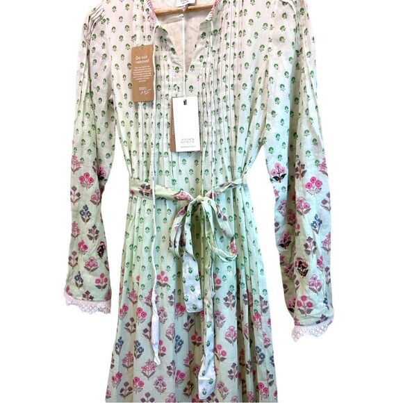 Hemant & Nandita Zehra Pale Mint Ramadan Style Long Dress, Size XS - Picture 8 of 16